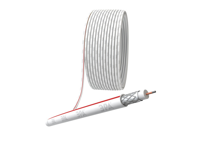 ЭРА SL-M-75-PVC100 Кабель коаксиальный SAT 50 M,75 Ом, CCS/(оплётка Al 75%), PVC, цвет белый, бухта 100 м (Б0044607) превью в интернет-магазине электрики Форум Электро в Москве