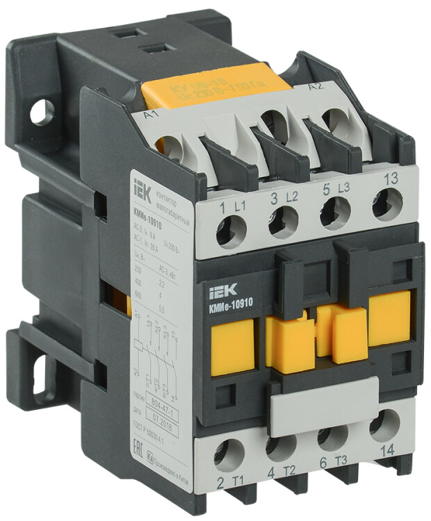 IEK Контактор КМИе-10910 9А 230В/АС3 1НО