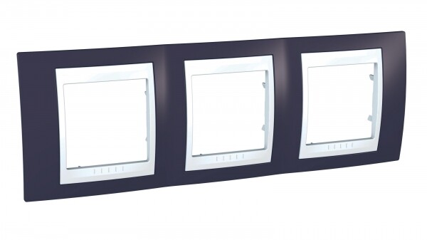 Картинка РАМКА ГОРИЗОНТАЛЬНАЯ, 3 МЕСТА, ХАМЕЛЕОН ГРАНАТ/ БЕЛЫЙ (MGU6.006.872) в интернет-магазине Форум Электро в Москве