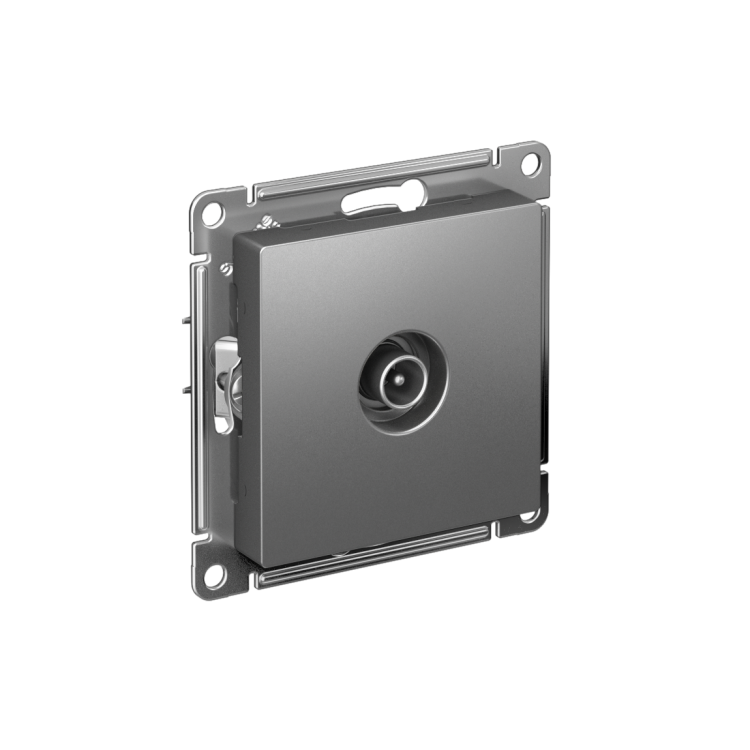 Картинка Systeme Electric AtlasDesign Сталь Розетка TV проходная 4DB, механизм (ATN000992) в интернет-магазине Форум Электро в Москве