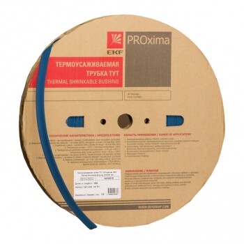 EKF Термоусаживаемая трубка ТУТ нг 80/40 синяя рулон PROxima (=this.property.MANUFACTURERCODE}) фото в интернет-магазине Форум Электро в Москве