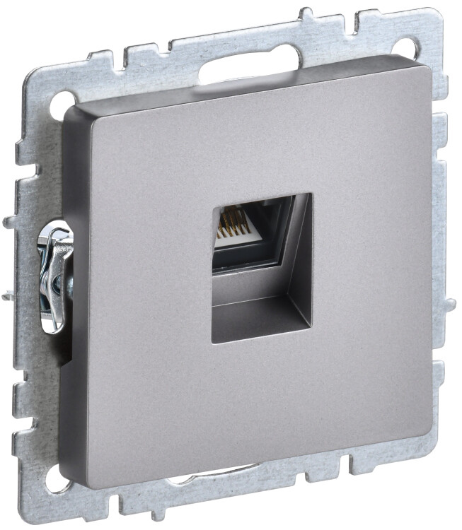 Картинка BRITE Роз. комп. RJ45 кат.6 РК11-БрС сталь IEK (BR-K10-2-K46) в интернет-магазине Форум Электро в Москве