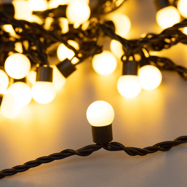 Arlight Светодиодная гирлянда ARD-BALL-CLASSIC-D17.5-10000-BLACK-100LED WARM (230V, 7W) (Ardecoled, IP65) (025584) превью в интернет-магазине электрики Форум Электро в Москве