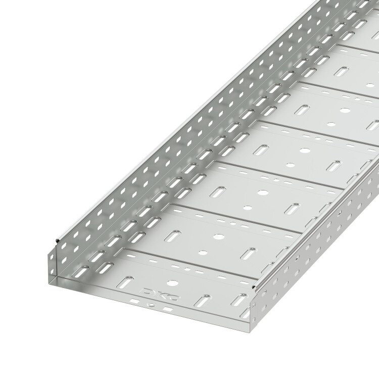 Лоток перфорированный 400х80 L 3000, цинк-ламельный (35306ZL) превью в интернет-магазине электрики Форум Электро в Москве