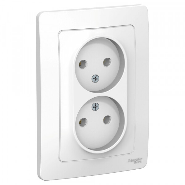 Картинка Systeme Electric Blanca внутр Бел Розетка 2-ая б/з без шторок, 16А, 250В (BLNRS000021) в интернет-магазине Форум Электро в Москве