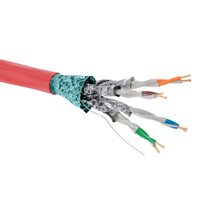 DKC Кабель CAT 5е, F/FTP, нг(А)-FRHF, бухта 305м, красный (RN5EFFA04RD) превью в интернет-магазине электрики Форум Электро в Москве