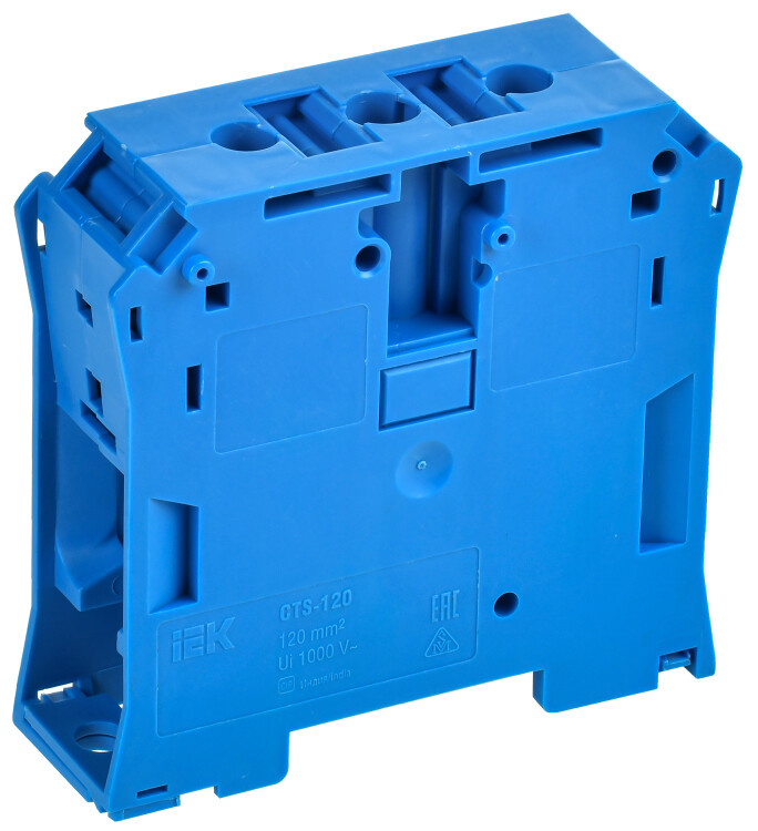 IEK Колодка клеммная CTS 120мм2 синяя (YCT10-00-K07-120) превью в интернет-магазине электрики Форум Электро в Москве IEK Колодка клеммная CTS 120мм2 синяя (YCT10-00-K07-120) превью в интернет-магазине электрики Форум Электро в Москве