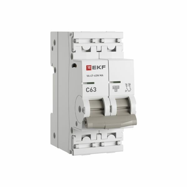 EKF PROxima Автоматический выключатель ВА 47-63N MA 2P 63А (C) 6кА без теплового расцепителя (M63MA6263C) превью в интернет-магазине электрики Форум Электро в Москве