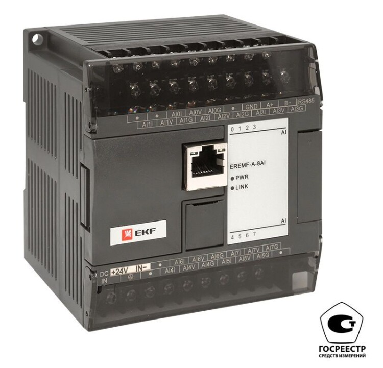 EKF Модуль аналогового ввода EREMF 8 PRO-Logic (с поверкой) (EREMF-A-8AI-V) превью в интернет-магазине электрики Форум Электро в Москве