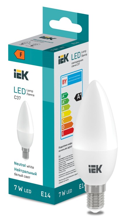 LED Candle C37 600lm 4000K E14 IEK (LL-I-C37-7-230-40-E14) превью в интернет-магазине электрики Форум Электро в Москве