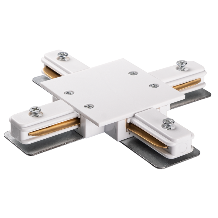 Jazzway PTR/R CX-WH Коннектор белый X -обр. (встраиваемый) (.5031951) превью в интернет-магазине электрики Форум Электро в Москве