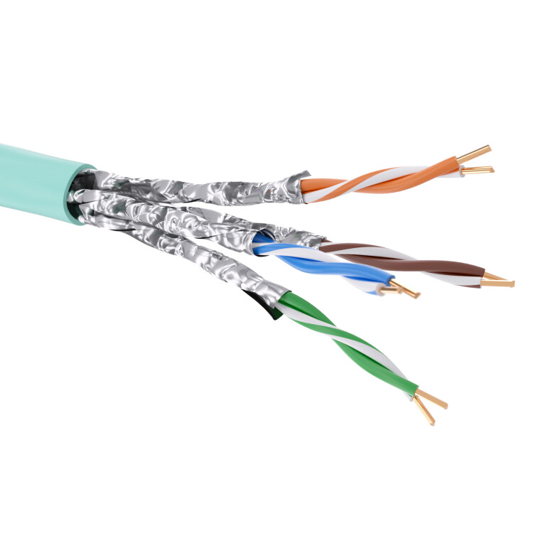 DKC Кабель CAT 6A, U/UTP Application, нг(А)-LSLTx, бухта 500м, аква (RN6AUUA03AQ) превью в интернет-магазине электрики Форум Электро в Москве
