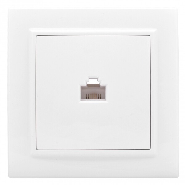Картинка EKF Basic Минск Белый Розетка RJ-45, СП (ERK01-035-10) в интернет-магазине Форум Электро в Москве
