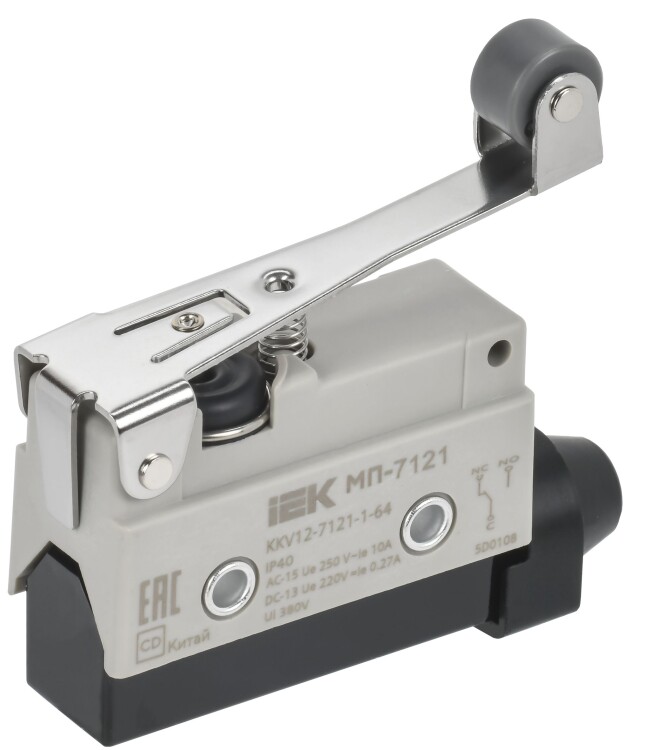 IEK Микр. конц. МП-7121 рычаг с рол. IP40 (KKV12-7121-1-64) превью в интернет-магазине электрики Форум Электро в Москве