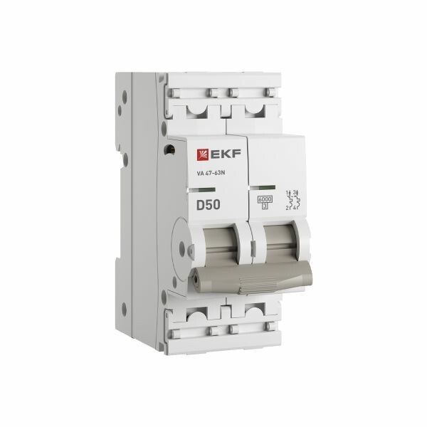 EKF PROxima Автоматический выключатель 2P 50А (D) 6кА ВА 47-63N (M636250D) превью в интернет-магазине электрики Форум Электро в Москве