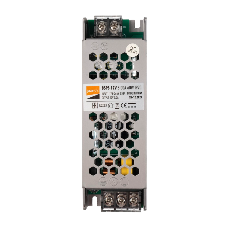 Jazzway Драйвер для ленты светодиодной 60Вт 12В IP20 12V5 BSPS (.3329327A) превью в интернет-магазине электрики Форум Электро в Москве