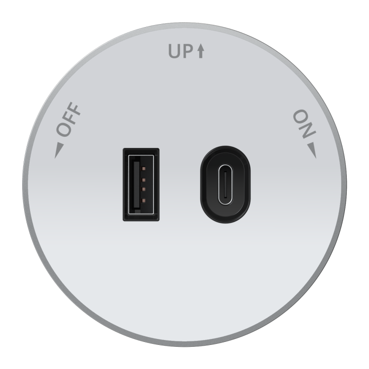 Картинка Systeme Electric MultiTrack Розетка 2хUSB (тип А+С) 18Вт, 5В/3А Белый (MTK13003W) в интернет-магазине Форум Электро в Москве