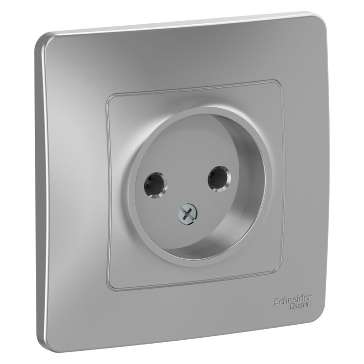 Картинка Systeme Electric Blanca внутр Алюминий Розетка б/з без шторок 16А, 250В (BLNRS000013) в интернет-магазине Форум Электро в Москве