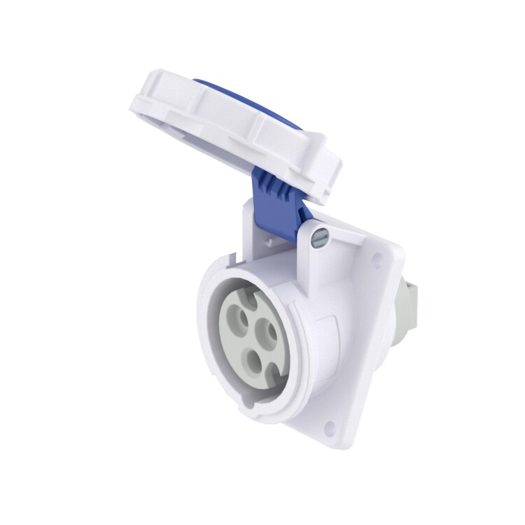 DKC Розетка панельная с наклоном PAS IP67 16А 2P+E 230В (DIS4181663) превью в интернет-магазине электрики Форум Электро в Москве
