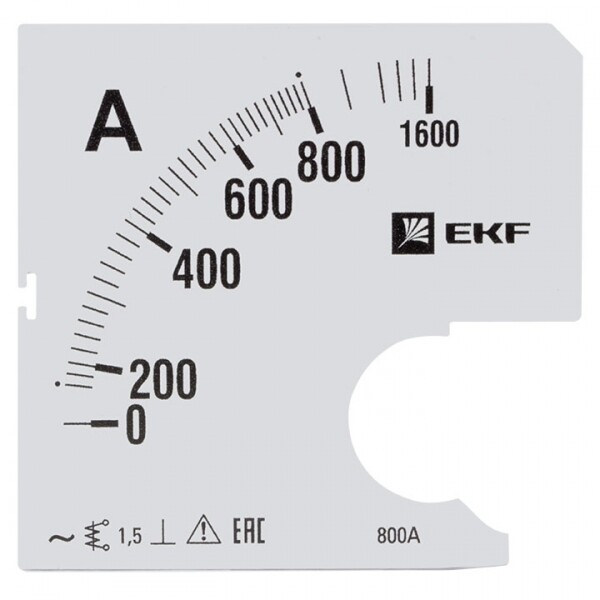 EKF PROxima Шкала сменная для A961 800/5А-1,5.