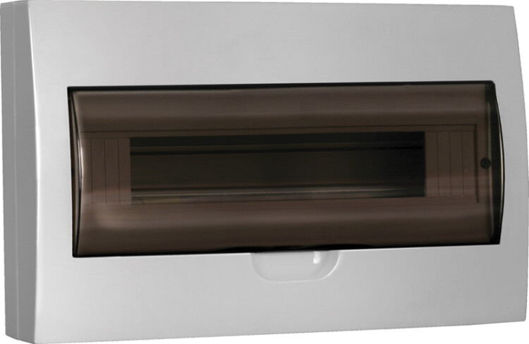 IEK GENERICA Корпус пластиковый ЩРН-П-18 черн. прозр. дверь IP41 IEK GENERICA Корпус пластиковый ЩРН-П-18 черн. прозр. дверь IP41