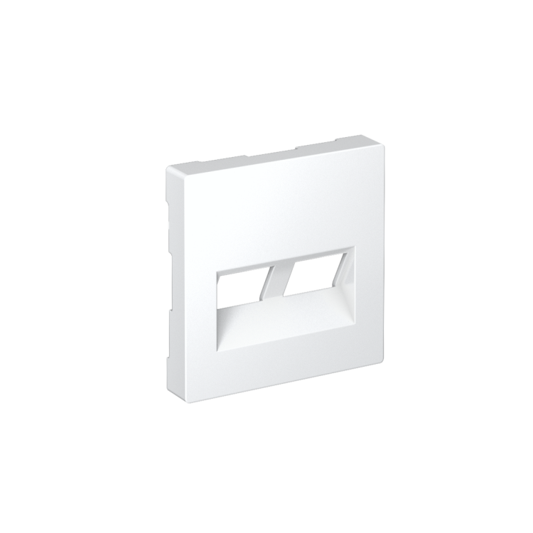 Картинка Systeme Electric AtlasDesign Лотос Накладка двойная для информационных функций типа Keystone (ATN001390) в интернет-магазине Форум Электро в Москве