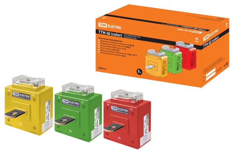 ТТН-Ш 300/5-5VA/0,5 (3 шт., color) TDM (SQ1101-0206) превью в интернет-магазине электрики Форум Электро в Москве