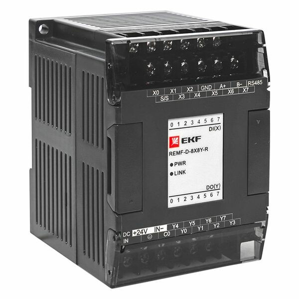 Модуль дискретного в/в REMF 8/8 PRO-Logic EKF (REMF-D-8X8Y-R) превью в интернет-магазине электрики Форум Электро в Москве