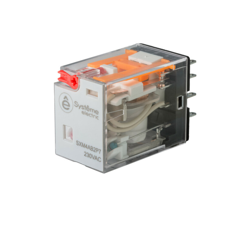 Реле 6A 4CO 230VAC тест кнопка LED (SXM4AB2P7) превью в интернет-магазине электрики Форум Электро в Москве