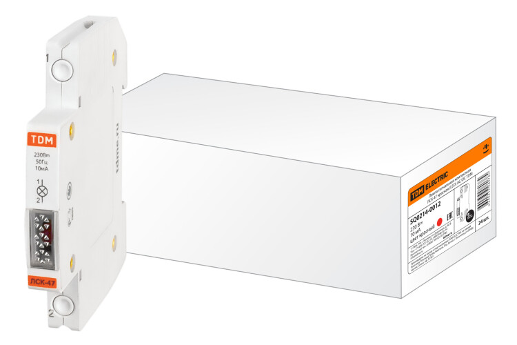 TDM Лампа сигнальная компактная ЛСК-47 красная (LED) AC/DC (SQ0214-0012) превью в интернет-магазине электрики Форум Электро в Москве