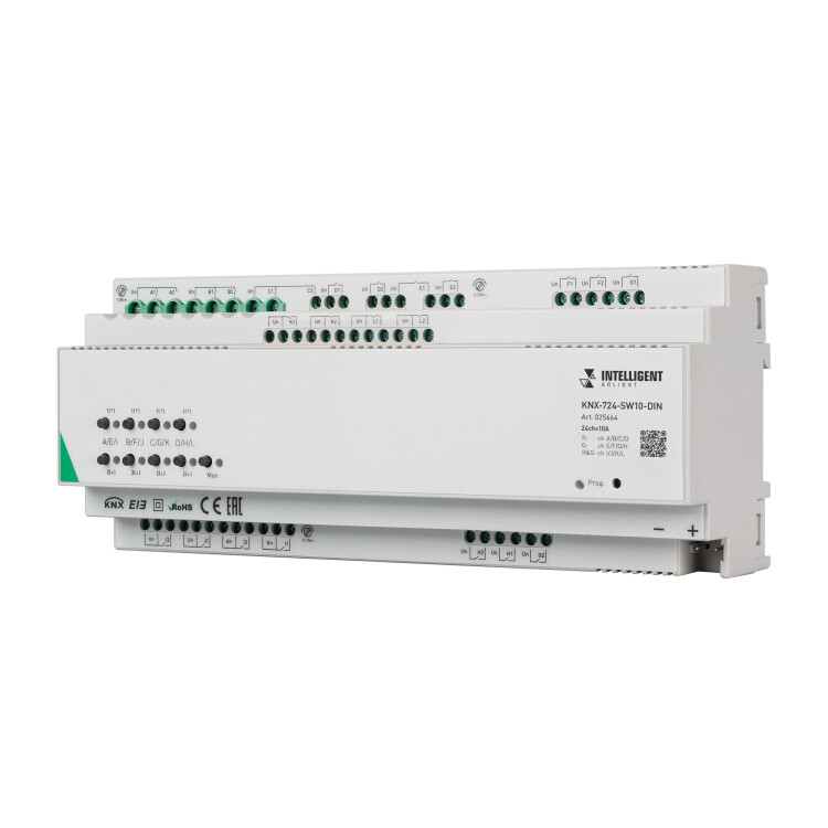 Arlight INTELLIGENT Релейный модуль KNX-724-SW10-DIN (BUS, 24х10A) (-) (025664) превью в интернет-магазине электрики Форум Электро в Москве Arlight INTELLIGENT Релейный модуль KNX-724-SW10-DIN (BUS, 24х10A) (-) (025664) превью в интернет-магазине электрики Форум Электро в Москве