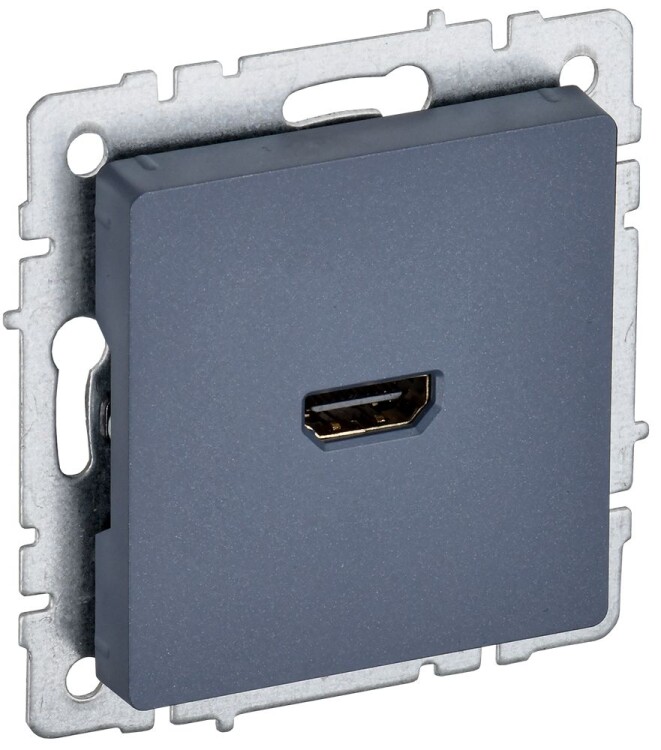 Картинка IEK BRITE BASE Маренго Розетка HDMI РHDMI-0-БрМ (BR-H10-K35) в интернет-магазине Форум Электро в Москве