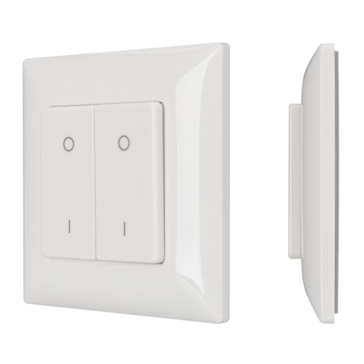 Картинка Arlight Панель SMART-P47-DIM-P-SUF (3V, 2 зоны, Knob, 2.4G) (Пластик) (028301) в интернет-магазине Форум Электро в Москве