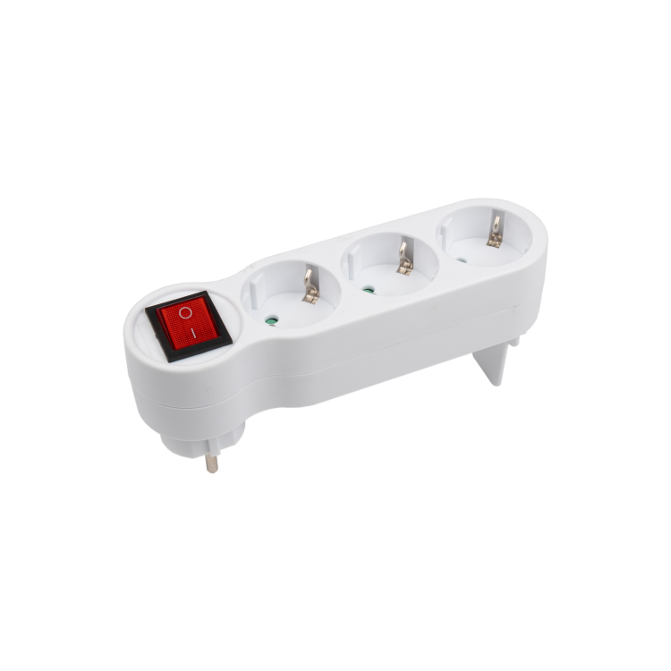 Картинка Разветвитель JAZZway AD-3GS заземл., выкл. (.5046672) в интернет-магазине Форум Электро в Москве