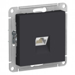 Картинка Systeme Electric AtlasDesign Карбон Розетка компьютерная RJ45, кат. 6A, механизм (ATN001086) в интернет-магазине Форум Электро в Москве
