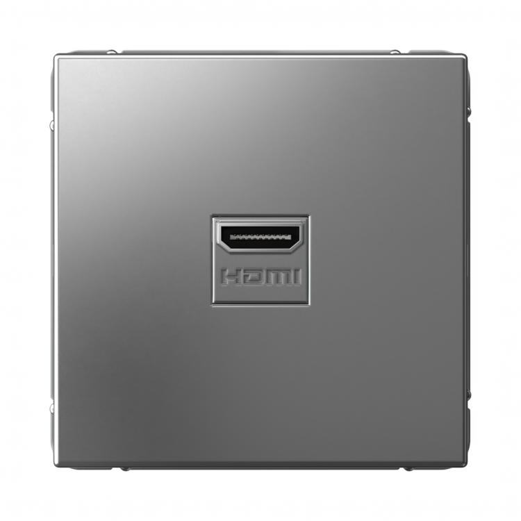 Картинка Systeme Electric ArtGallery Сталь Розетка HDMI, 16А, механизм (GAL000980) в интернет-магазине Форум Электро в Москве