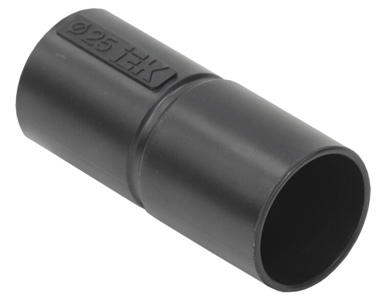 IEK ELASTA Муфта труба-труба GI25G черный (CTA10D-GIG25-K02-050) превью в интернет-магазине электрики Форум Электро в Москве