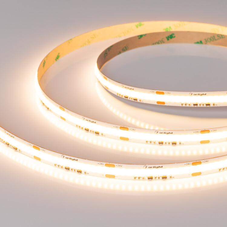 Arlight Лента COB-X560-10mm 24V Dim-To-Warm (14 W/m, IP20, 5m) (Dim-To-Warm) (051296) превью в интернет-магазине электрики Форум Электро в Москве