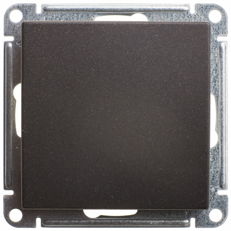 Картинка Systeme Electric Wessen 59 Черный бархат Выключатель 1-клавишный 2-полюсный, 10А (VS210-152-6-86) в интернет-магазине Форум Электро в Москве