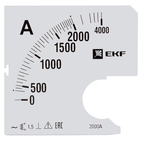 EKF Шкала сменная для A961 2000/5А-1,5 PROxima (s-a961-2000) превью в интернет-магазине электрики Форум Электро в Москве