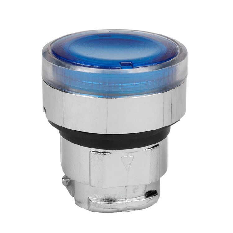 КЭАЗ Головка кнопки OptiSignal D22 A4-PL-6 с подсветкой синяя металл ZB4BW363. (332260) превью в интернет-магазине электрики Форум Электро в Москве