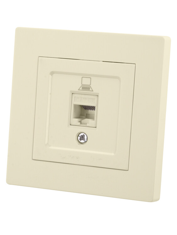 Картинка TDM Розетка компьютерная RJ45 сл. кость "Сенеж" (SQ1816-0143) в интернет-магазине Форум Электро в Москве