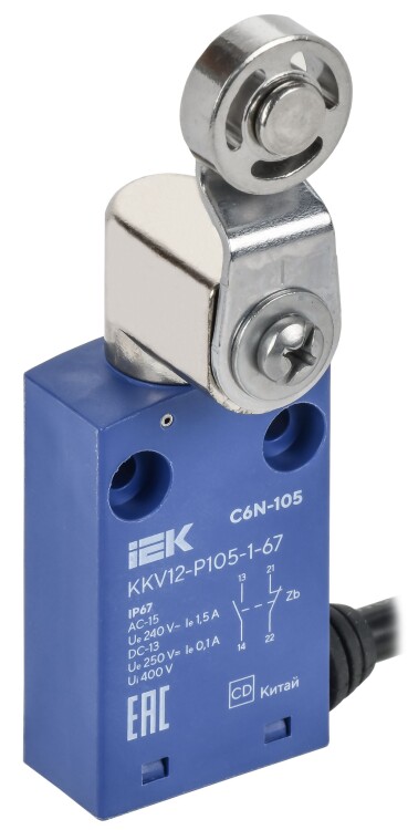 IEK Выкл. конц. C6N-105 рычаг с мет. рол. IP67 (KKV12-P105-1-67) превью в интернет-магазине электрики Форум Электро в Москве
