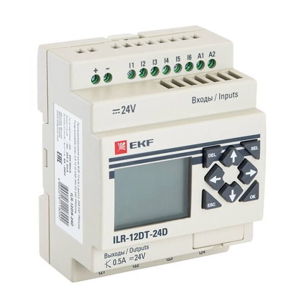 EKF Программируемое реле 12 в/в т с диспл. 24В PRO-Relay PROxima (ILR-12DT-24D) превью в интернет-магазине электрики Форум Электро в Москве