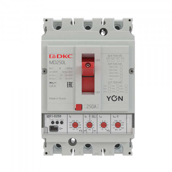 Авт. выкл. YON MD100H-MR1 3P 100А 65kA Ir 0.4…1xIn Isd 1.5…10xIn Авт. выкл. YON MD100H-MR1 3P 100А 65kA Ir 0.4…1xIn Isd 1.5…10xIn