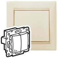 Картинка Legrand Valena Крем Переключатель 2-клавишный IP44 (774198) в интернет-магазине Форум Электро в Москве