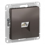 Картинка Systeme Electric AtlasDesign Мокко Розетка компьютерная RJ45, кат. 6A, механизм (ATN000686) в интернет-магазине Форум Электро в Москве