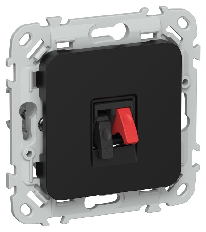 Картинка IEK FLITE Черный Розетка аудио РА-1-ФлЧ (FI-S10-K02) в интернет-магазине Форум Электро в Москве