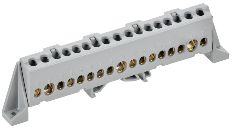 TEKFOR Шина L "фаза" в комб. изол. "Стойка" 8х12-17-Ср IEK (TF-NN20-17-DP-K03) превью в интернет-магазине электрики Форум Электро в Москве