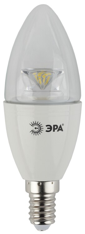 ЭРА LED B35-7W-827-E14-Clear (диод,свеча,7Вт,тепл,E14) (6/60/2640)